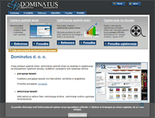 Tablet Screenshot of dominatus.si